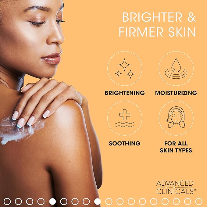 Advanced Clinicals Vitamin C Brightening Cream + Puffy Under Eye Brightening Serum Set