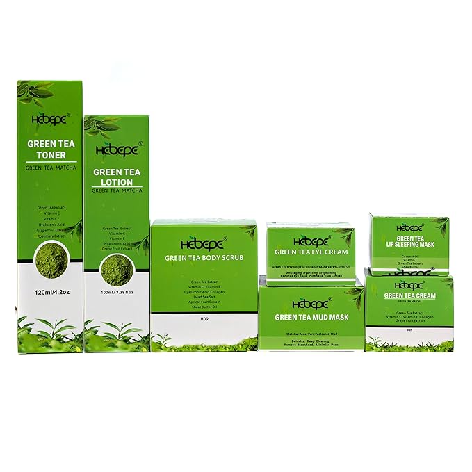 Green Tea Matcha Lip Sleeping Mask Overnight with Applicator, For Dry Lips, Coconut Oil, Vitamin E, Fig Extract, Orchid, and Shea Butter, Moisturizer for Dry, Chapped, Cracked Lips