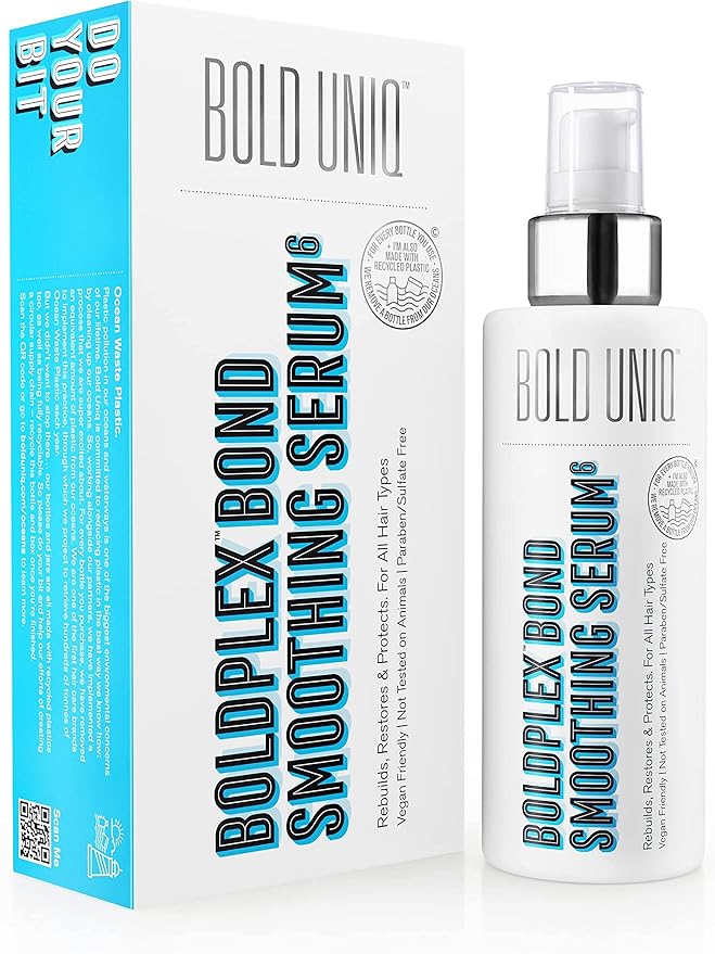 BOLD UNIQ Purple Hair Mask, BoldPlex 6 Hair Serum & BoldPlex 7 Hair Oil Bundle - Remove Brassiness & Yellow Tones, Strengthen, Protect Damaged Hair & Reduce Frizz, Paraben Sulfate-free, Vegan Friendly