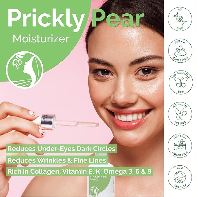 Fatima's Garden Prickly Pear Seed Oil - Organic Anti-Aging Serum, 50ml