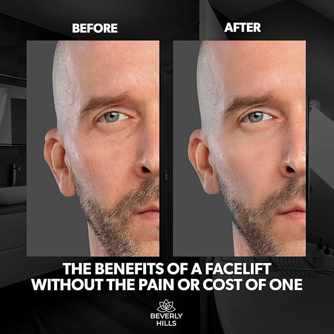 Beverly Hills Instant Facelift Anti Aging Eye Serum Treatment & Mens Instant Facelift Bundle with Discount - For Dark Circles, Puffy Eyes, Wrinkles & Under Eye Bags | 30mL (120 Days Supply Each)