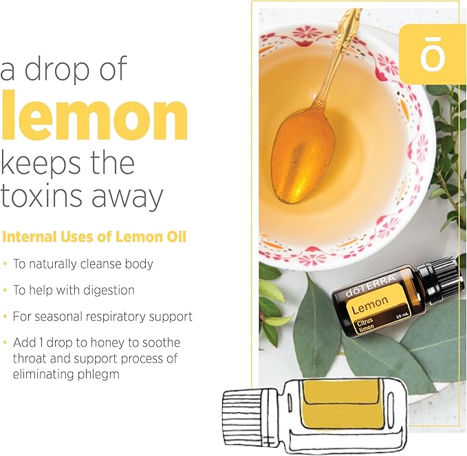 doTERRA Lemon Essential Oil - 15 ml (2 Pack)