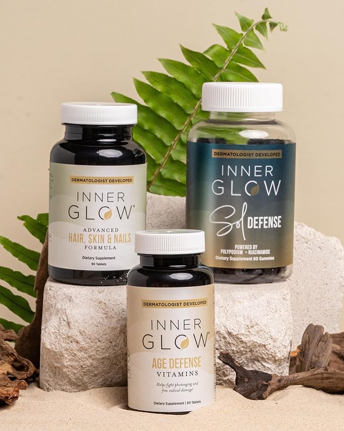 Advanced Hair, Skin & Nails Formula - Dermatologist and Plastic Surgeon Developed, clinically Tested for visibly Stronger and Thicker Hair in 12 Weeks