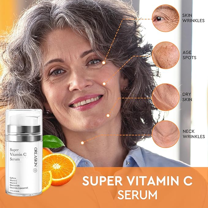 30 Pairs Eye Mask Skin care for Dark Circles, Puffy Eyes, Under eye Bags,Wrinkles&Super Vitamin C Serum For Women Over 70