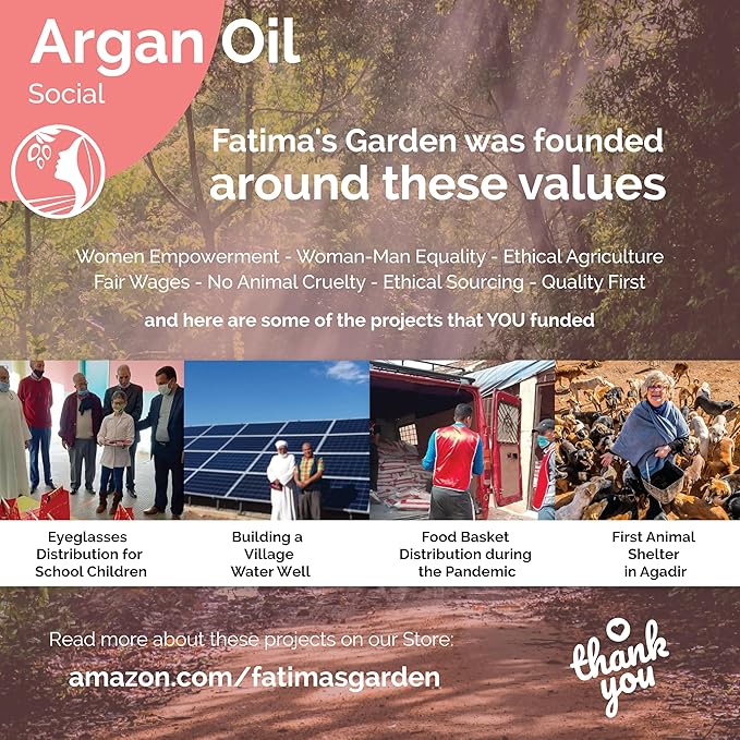 Fatima's Garden Hair Serum - With Argan & Vitamin E, Hair Repair, 100ml