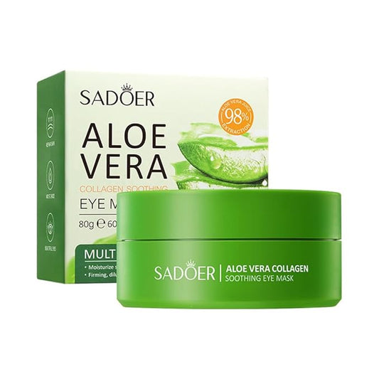 Aloe Vera Eye Masks, Under Eye Patches for Dark Circles and Puffiness 60PCS, Anti-Aging Eye Patch Treatment Masks, Hydrating Eye Mask Skincare, Eye Gel Pads for Eye
