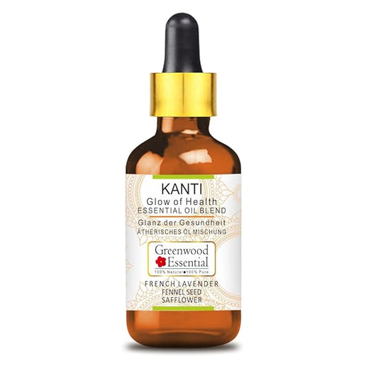 Kanti - Glow of Health. Complete Nourishment for Face. Ayurvedic Fomulation for Blemish Free, Acne Free, Even Tone Glowing Skin 100ml (3.38 oz)