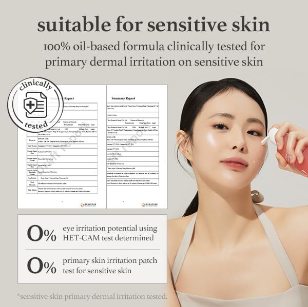 NOONI Facial Cleanser - Snow Aqua 0 Ginseng Deep Cleansing Oil *2ea | Makeup Blackhead Remover, Pore Care Control, Glass Skin, Helps Control Sebum, Moisturizing, Mother's Day, 6.76 Fl Oz x 2