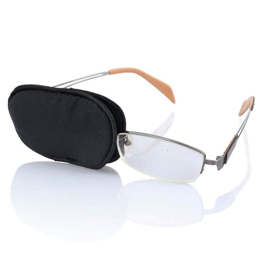 Silk Eye Patch Glasses One-Eyed Mask for Adult & Kids, Treat Lazy Eye, Amblyopia And Strabismus (Small)