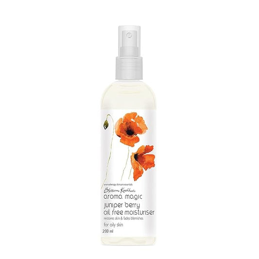 Juniper Berry Oil Free Moisturizer With SPF 15 | Repairs Acne & Restores Radiance | Non Greasy & Lightweight Gel For Oily Skin | 6.76 Fl Oz/200ml