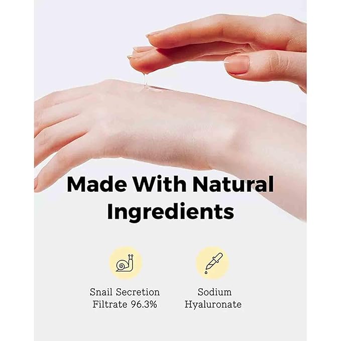 2PCS Advanced Snail Mucin 96% Power Repairing Essence, Snail Mucin 96% - Anti-Aging Serum, With Snail Secretion Filtrate For Dull (02)
