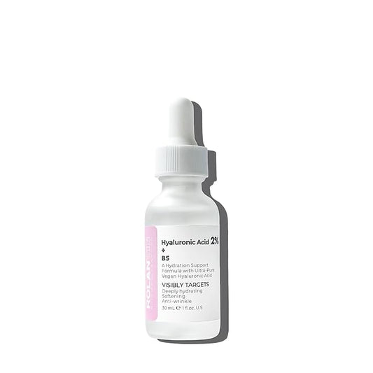 ROLANYIN Hyaluronic Acid 2% + Vitamin B5 Facial Serum for Intense Hydration Plumping and Nourishing Soothing Anti Aging Benefits Skin Repair and Elasticity Enhancement Skin Care