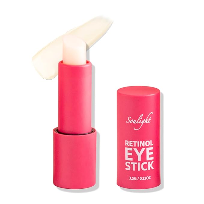 Soulight Retinol Eye Stick, Anti-Aging Eye Cream, Skincare for Wrinkles, Dark Circles, Puffiness - Retinol Eye Balm Moisturizes, Softens & Nourish Skin
