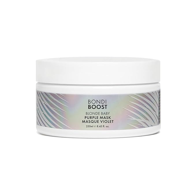 BONDIBOOST Blonde Baby Purple Mask [8.45 fl oz], Hair Treatment for Toning + Nourishing Blonde Hair, Brightening + Hydrating Toner + Color Repair Mask Reduces Yellow Hue, Sulfate Free Formula