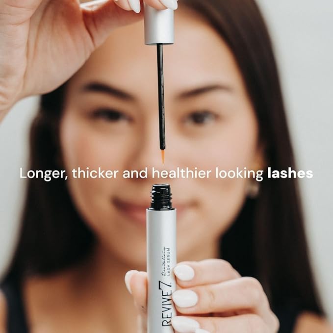 Original Revive7 Revitalizing Lash Serum for Eyelash Thickness - Eyelash Serum Brow Enhancer Eyelash Eyebrow - Lash Enhanced Formula for Longer, Full and Thicker Natural Eyelash, Made in Canada (5 ml)