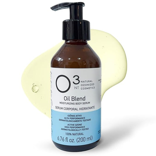 Moisturizing Body Serum Oil Blend - Skin Nourishment and Hydration - Active Ozone Therapy - High-Performance Natural Treatment - All Skin Types - 6.76 Fl Oz