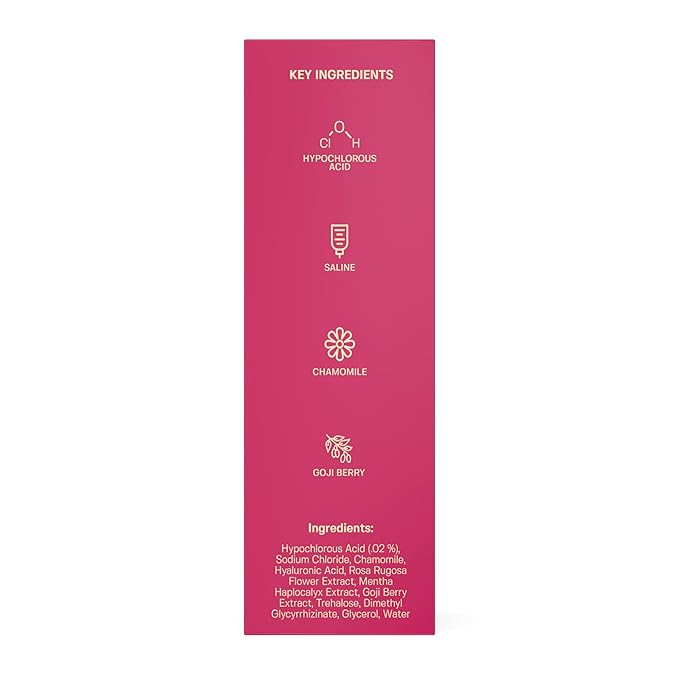 BASE LABORATORIES Hypochlorous Acid Spray for Face & Skin - Travel Size - Magic Facial Toner Spray & Cleaner - Skin Repair Solution helps reduce redness, Irritations, acne - HOCL Molecule Spray 2oz
