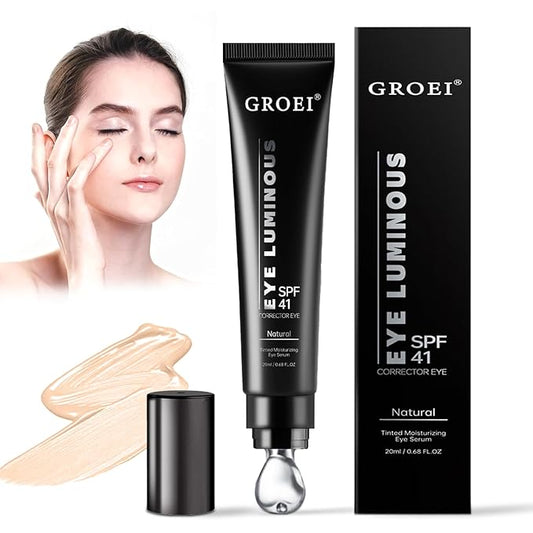 Luminous Eye Corrector Spf 41,Under Eye Concealers For Dark Circles, Luminous Eye Corrector for Puffiness and Bags Under Eyes Corrector, Anti Aging Eye Cream for Women and Men (Natural color)