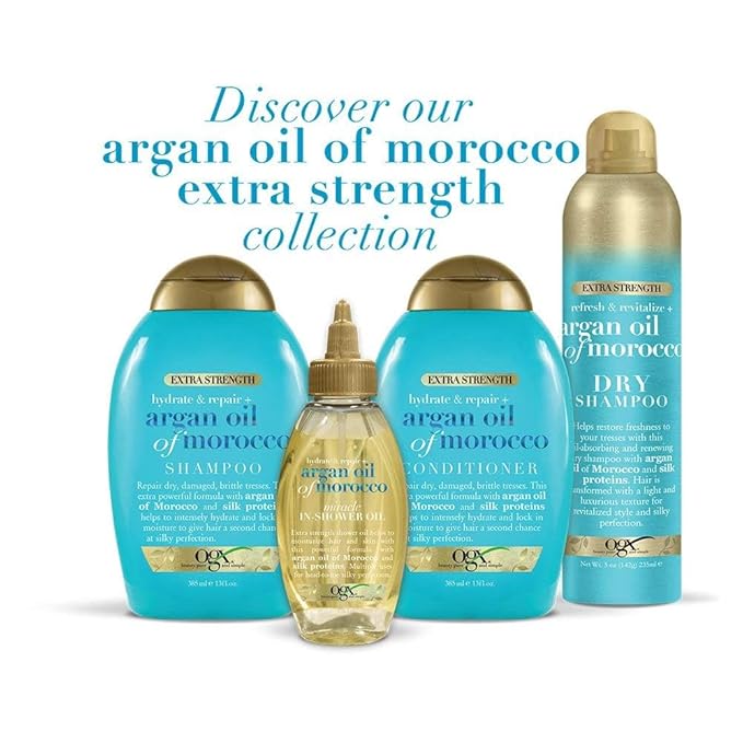 OGX Extra Strength Hydrate Repair + Argan Oil of Morocco Hair Mask Deep Moisturizing Conditioning Treatment, Citrus, 6 Ounce