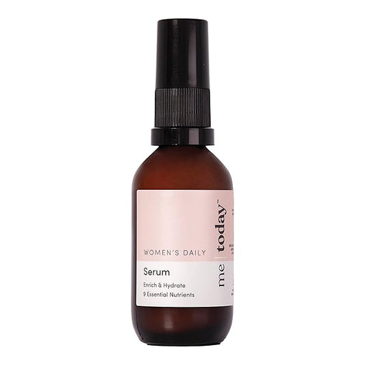 Women's Daily Serum, 30ml, Hydrate and Refine with CoQ10, Vitamin B3 and B5, Ginseng and Cranberry, Natural Ingredients, Vegan