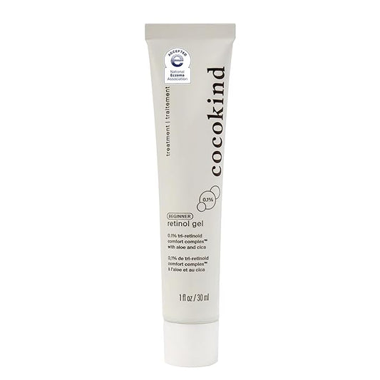 Cocokind Beginner Retinol Gel 0.1%, Improve the Appearance of Fine Lines and Uneven Texture without Irritation, Aloe and Cica to Prevent Dryness, 1 fl oz