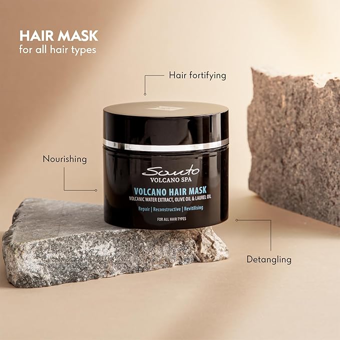 Volcano Hair Mask 200ml – Deep Hair Mask for Dry Damaged Hair – Reduces Breakage & Enhances Shine – Hair Treatment Mask for Dry, Damaged & Frizzy Hair