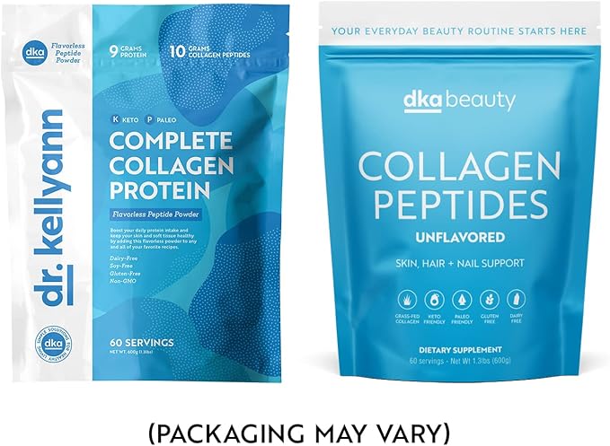 Dr. Kellyann Unflavored Collagen Peptides Powder (60 Servings) – Grass-Fed, Keto & Paleo-Friendly, Non-GMO, Gluten-Free, 1 Pack