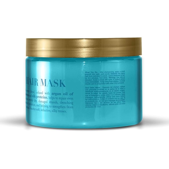 OGX Extra Strength Hydrate Repair + Argan Oil of Morocco Hair Mask Deep Moisturizing Conditioning Treatment, Citrus, 6 Ounce