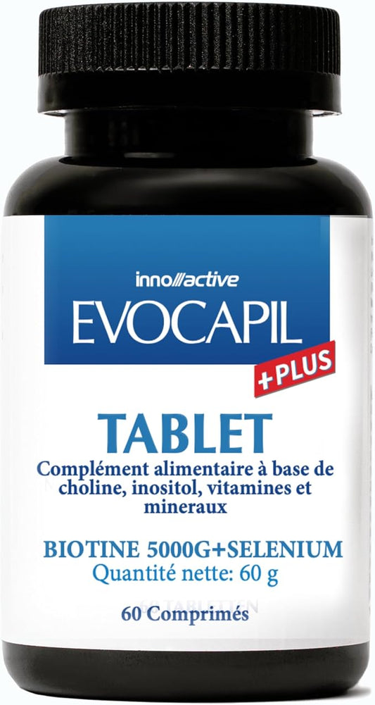 PLUS Hair Vitamins with Biotin, Selenium, Choline, Zinc, 60 Tablets