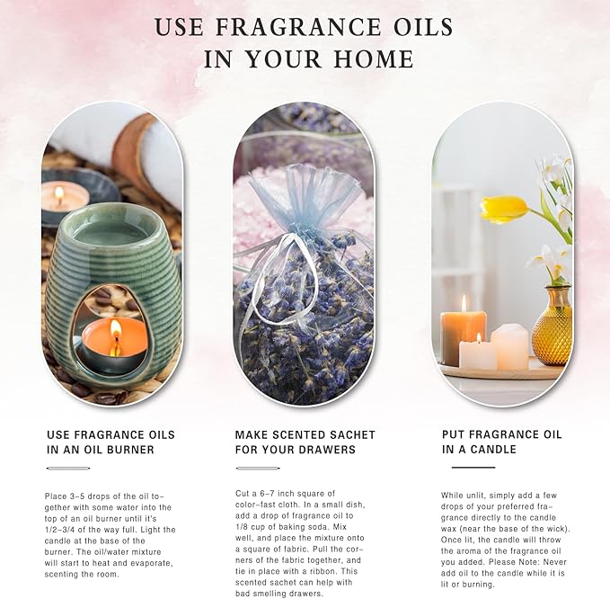 3.38FL.OZ Apple Fragrance Oils for Aromatherapy, Essential Oils for Diffusers for Home, Perfect for Diffuser, Yoga, Skin Care, DIY Candle and Soap Making - 100ml