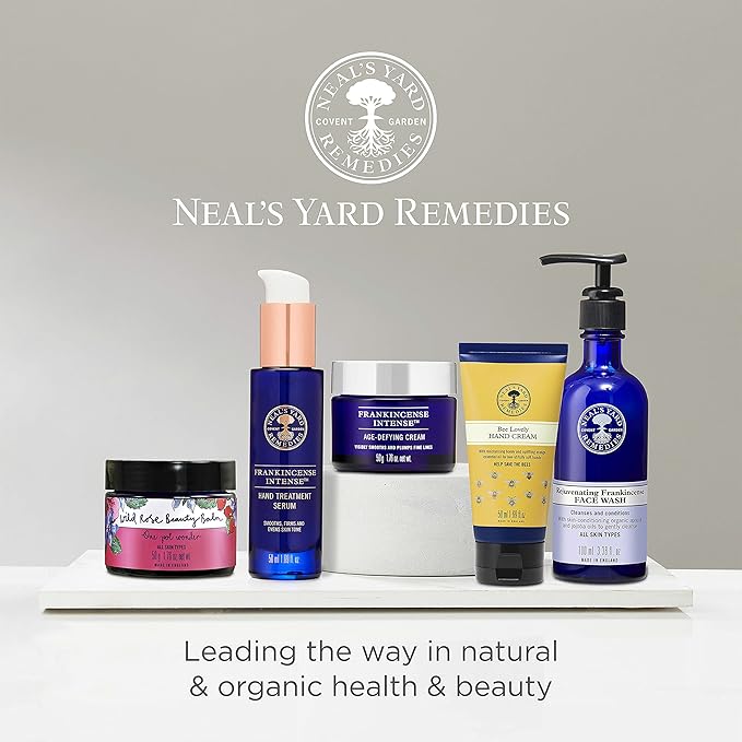 Neal's Yard Rejuvenating Frankincense Hydrating Cream with Hyaluronic Acid & Jojoba Oil, 24-Hour Moisturization, Smooths Skin, Cruelty-Free, 1.76 oz